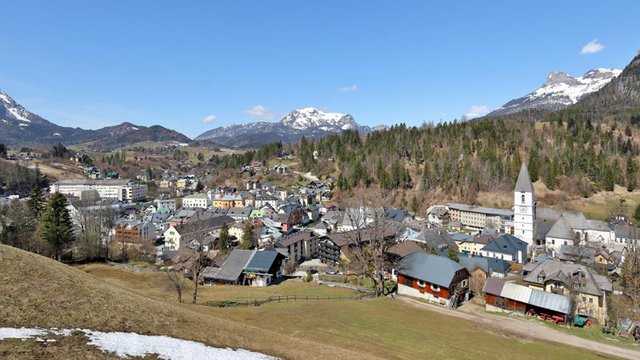 Bad aussee Zentrum aus der Ferne